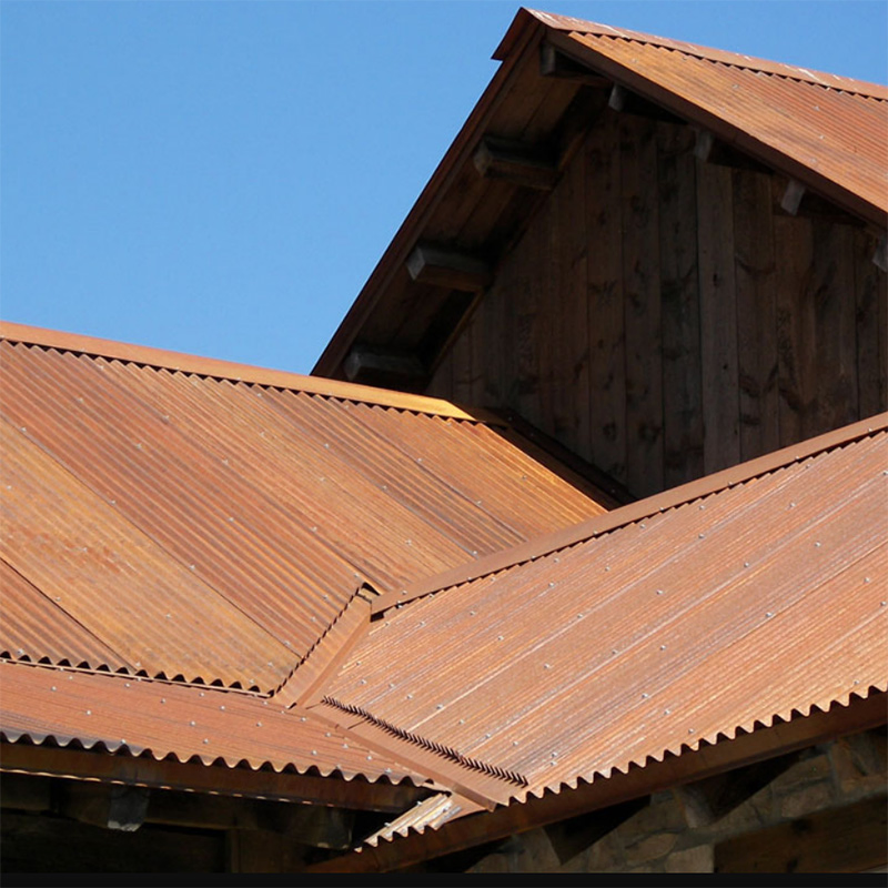 Rustic Corrugated Metal Siding Sheets Corten Steel Wall Panels