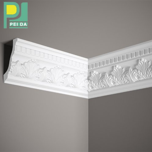 Gypsum Cornice Designs with LED Linear Light for Ceiling Decoration