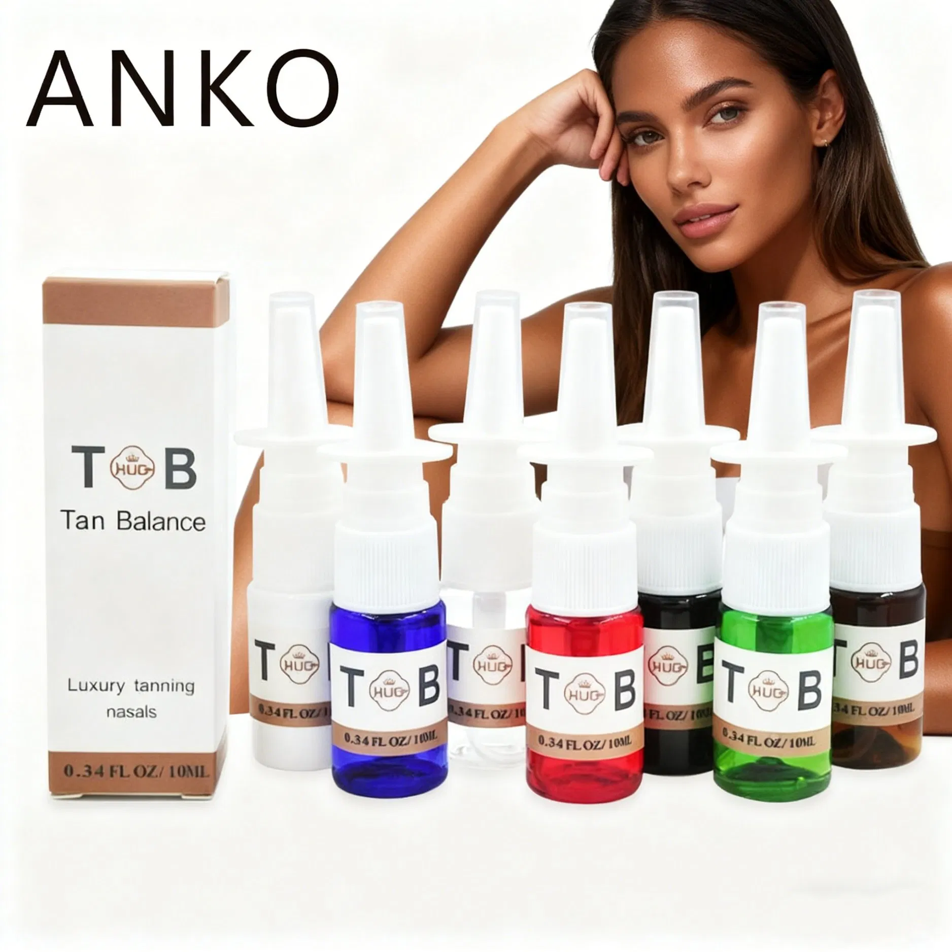 High Quality Melanotan Peptides 99.8% Tanning Mt2 Peptide Powder Mt2 Tanning Nasal Spray for Skin Tan