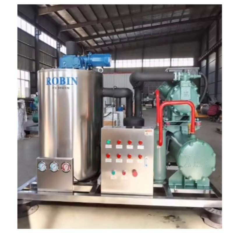 2 Ton Per Day Ecoice Fresh Water Ice Maker Flake Ice Making Machine for Seafood Processing