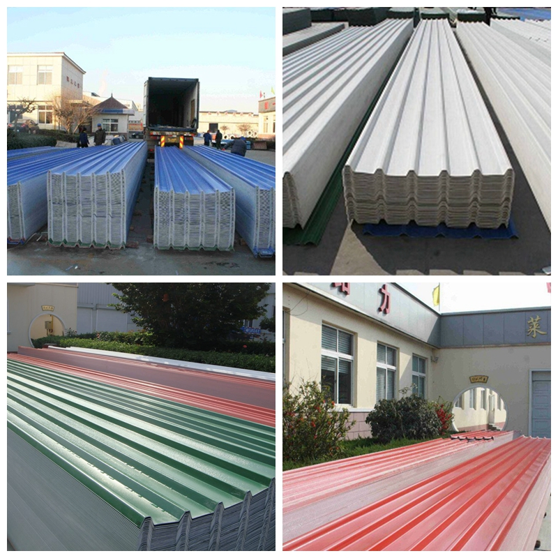 Impact Resistance Customized Warehouse Workshop Roofing Sheet Synthetic Resin PVC T940