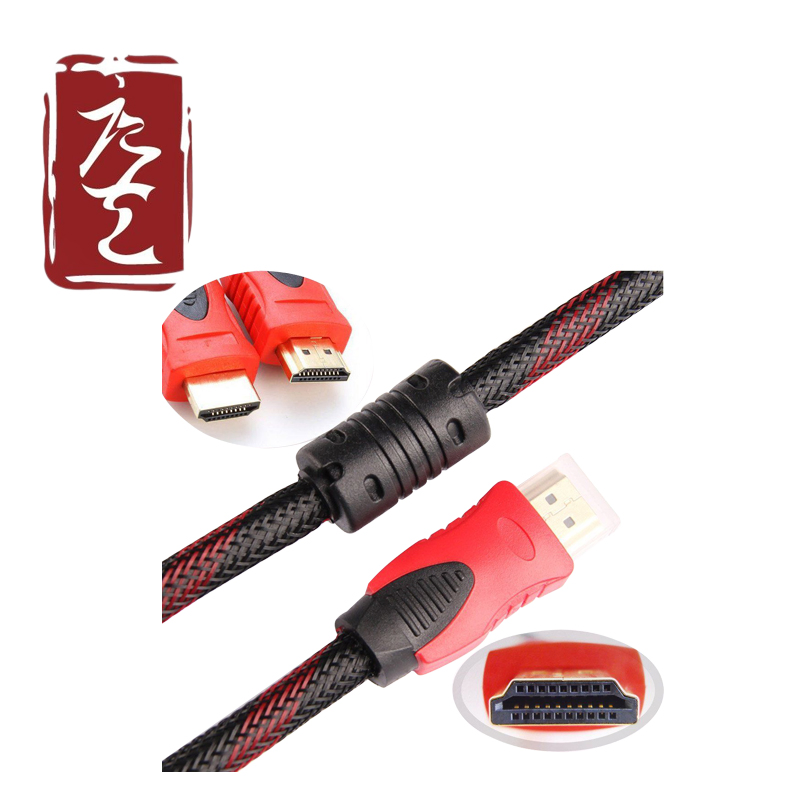 Premium Quality 4K Nylon Woven HDMI Cable for HDTV Monitor Male Connectors