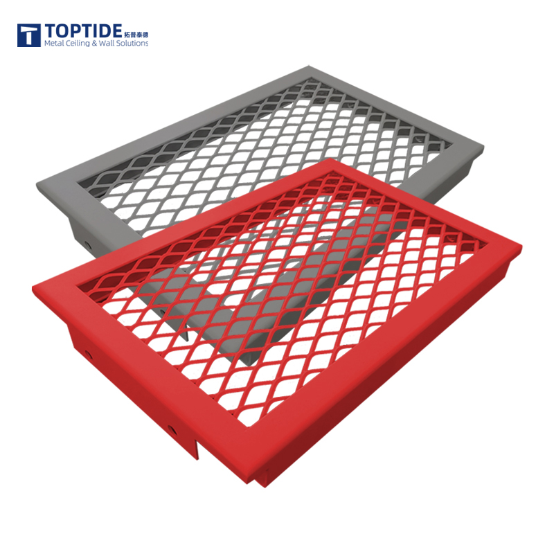 Framed Suspended Metal Aluminium Galvanized Steel Lay in Mesh Ceiling Panel