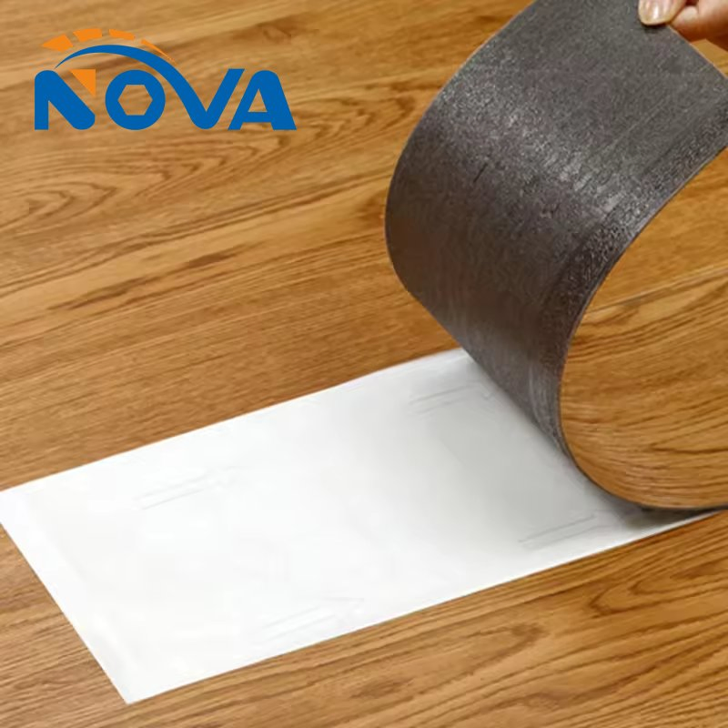 Laminated Vinyl Flooring Sticker Waterproof PVC Vinyl Plastic Grain Lvt Flooring