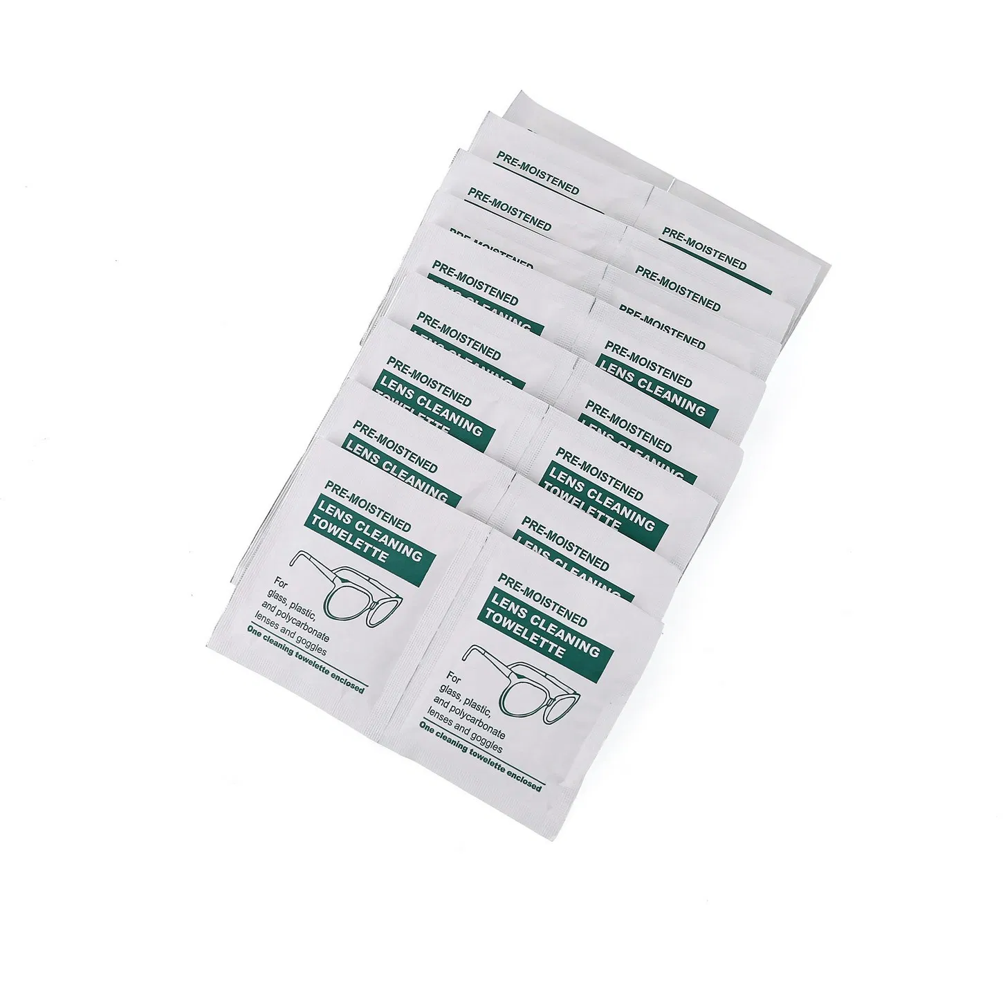Medmount Anti-Fog Quick Dry Glasses Screen Cleaning Nonwoven/ Wet Strength Paper Lens Cleaning Pad