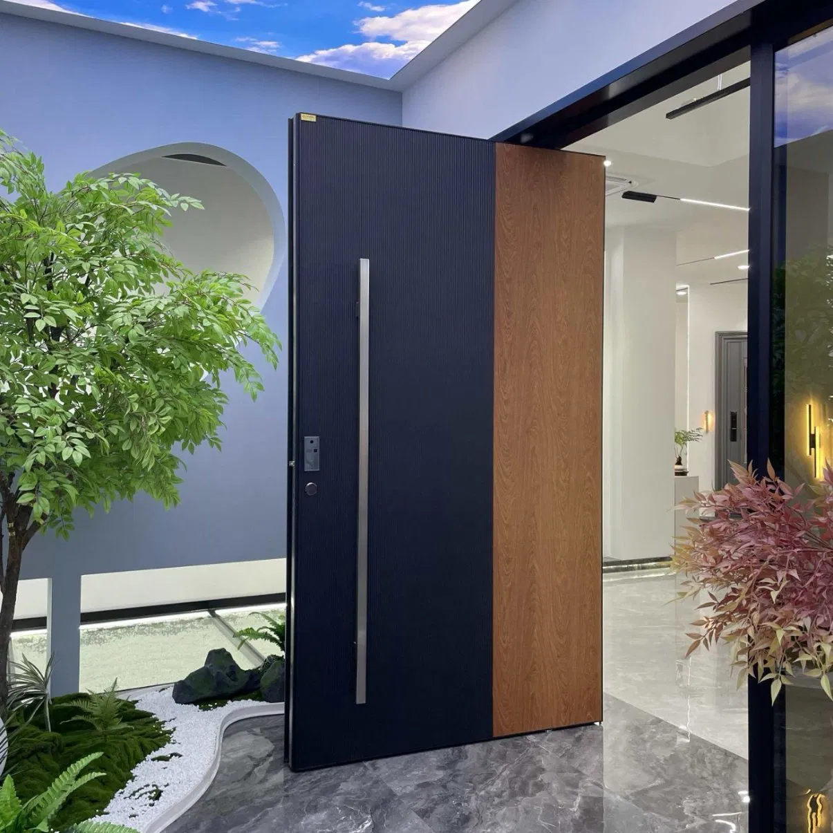 Luxury Custom Aluminum Pivot Door Metal Door for Villa