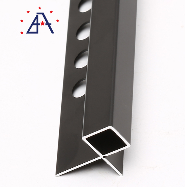 Misumi Custom 8mm Wall External Corner Applications Round Aluminum Tile Trim for Home Office Decoration