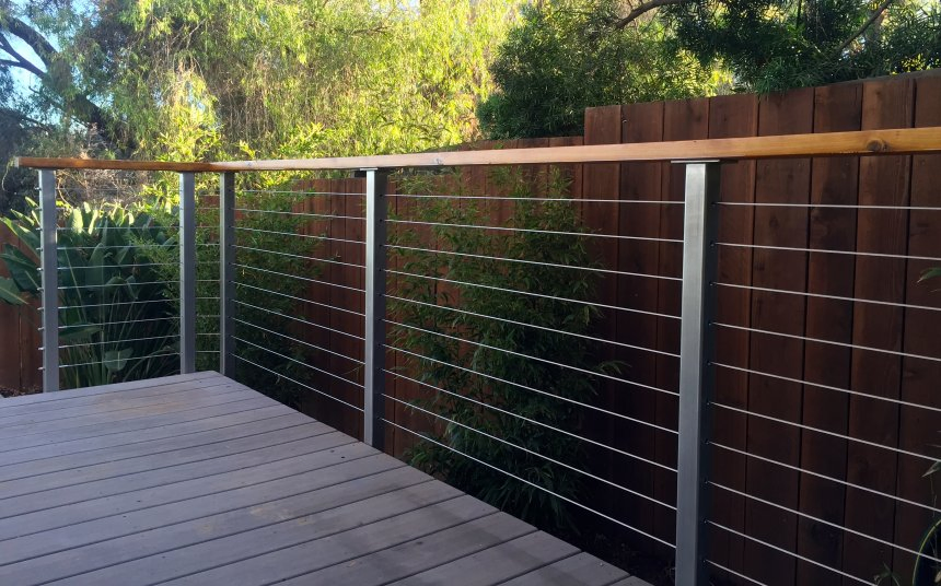 China Supplier Balcony Balustrade with Stainless Steel Cable Railing
