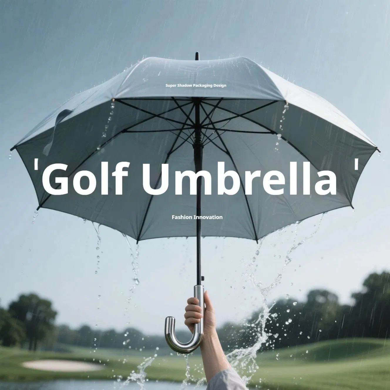 Зонт для гольфа с кастомным принтом, автомобильный