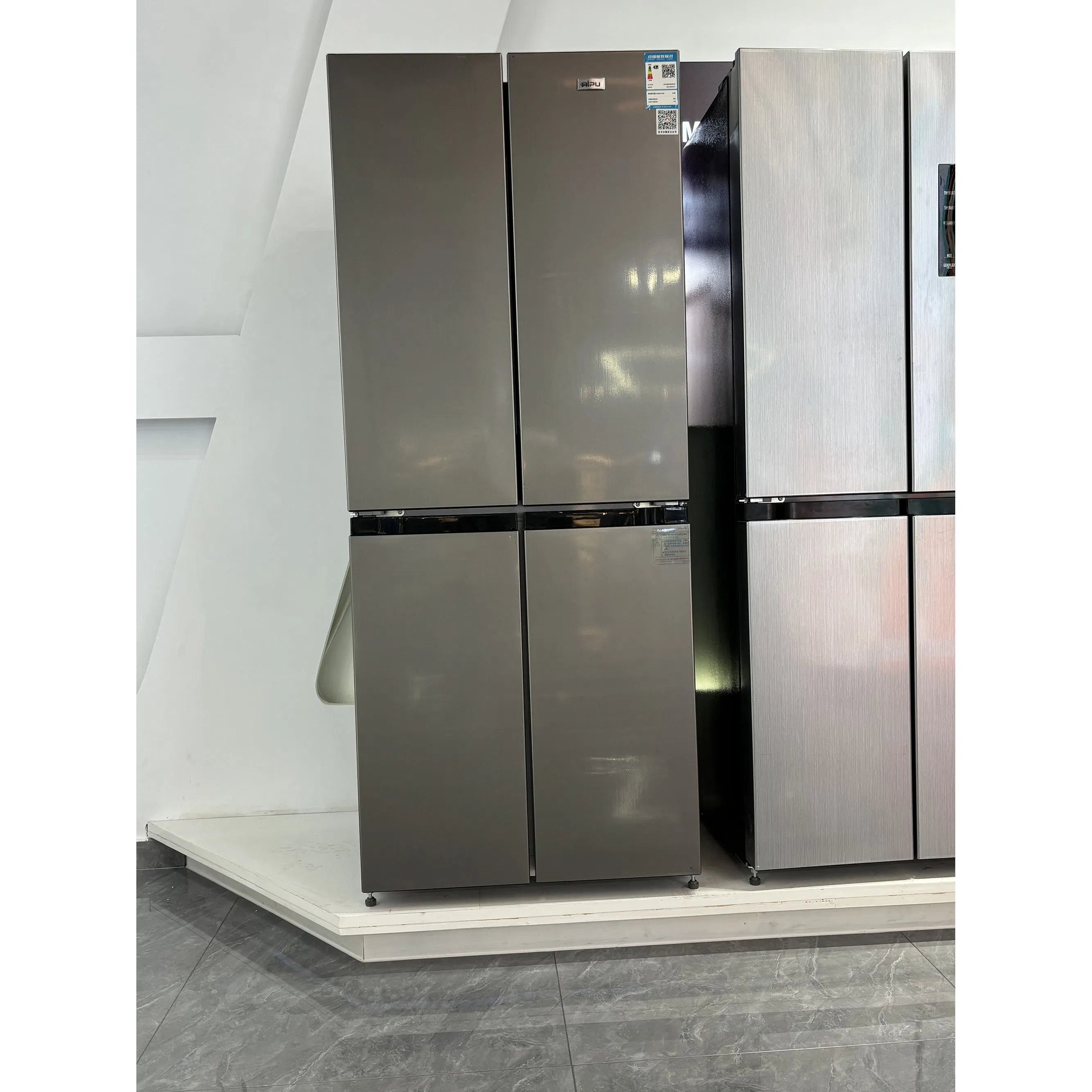 China Best Four Door Electric Cold Drink 340L Big Capacity Refrigerators