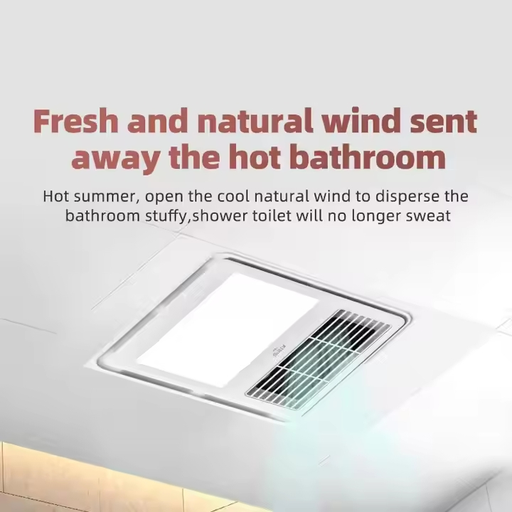 110-220V Ceiling Bathroom Instant Infrared Heater with LED Lighting