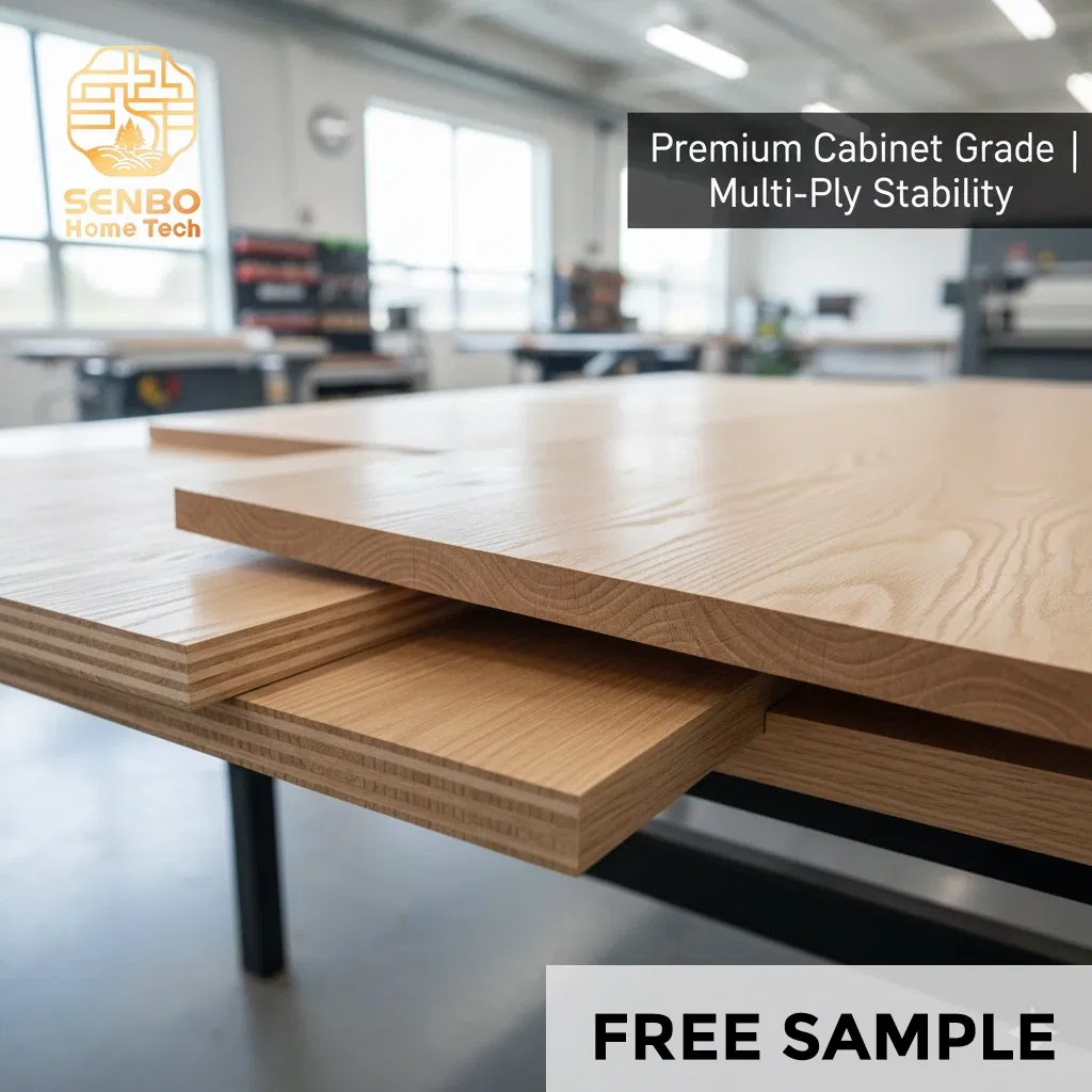 100% Full Birch Core Eucalyptus Core Plywood for Construction Home Furniture