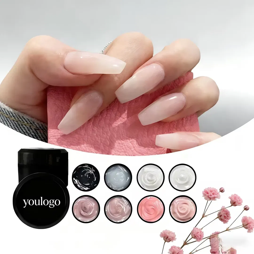 Custom Logo Nail Extension Builder Hard Gel Soak Quick UV Gel Polish