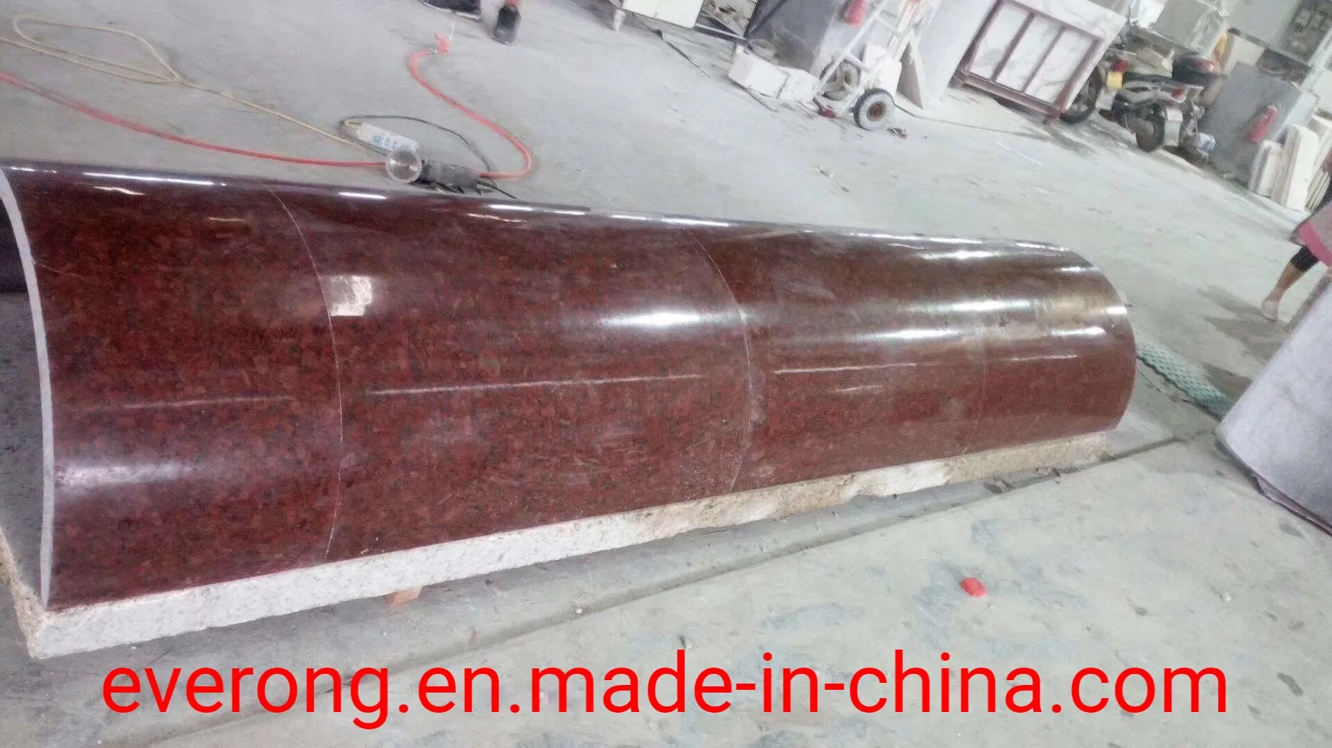 Hollow Stone Roman Pillar Granite Polished Column for Hotel Decoration