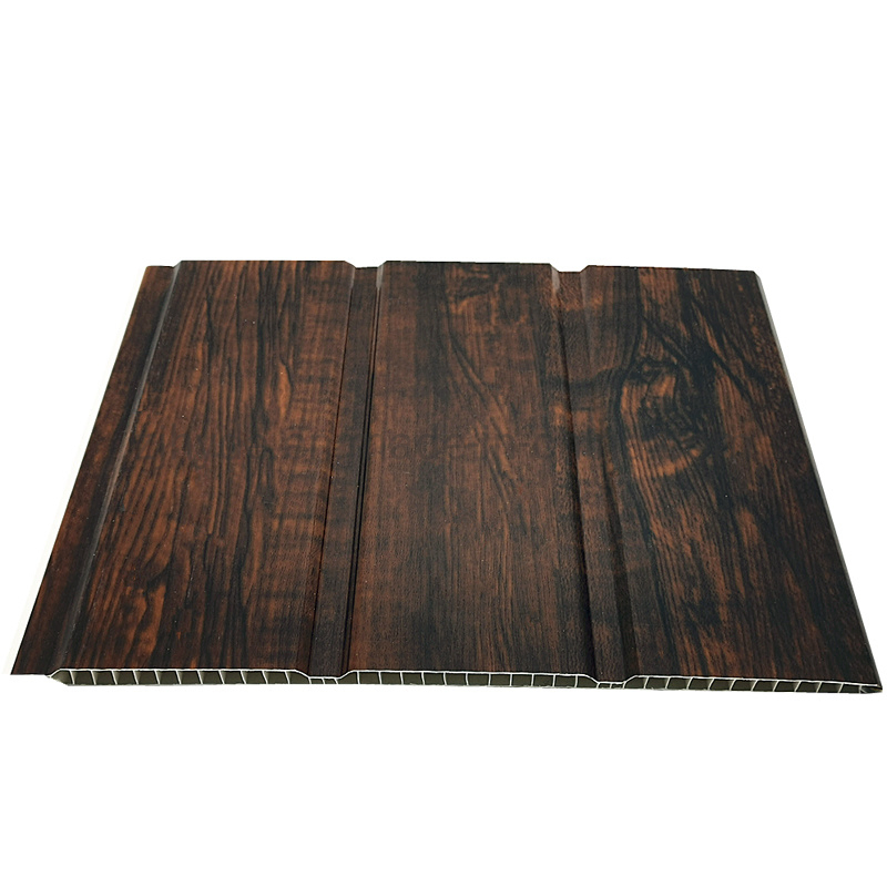 Double Groove Waterproof Cladding Width 25/30cm PVC Laminated Wall Ceiling Panel