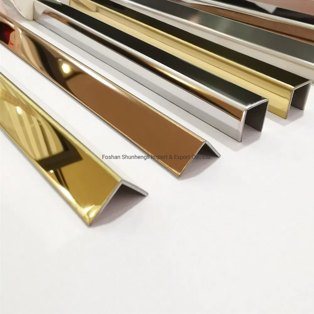 Mirror Stainless Steel Tile Trim L U T Decorative Metal Profile