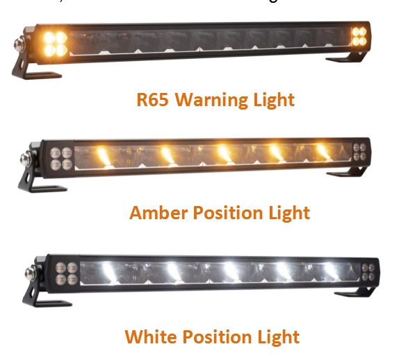 Brtled 12V LED Light Bar Yellow/White 100W Slim Offroad
