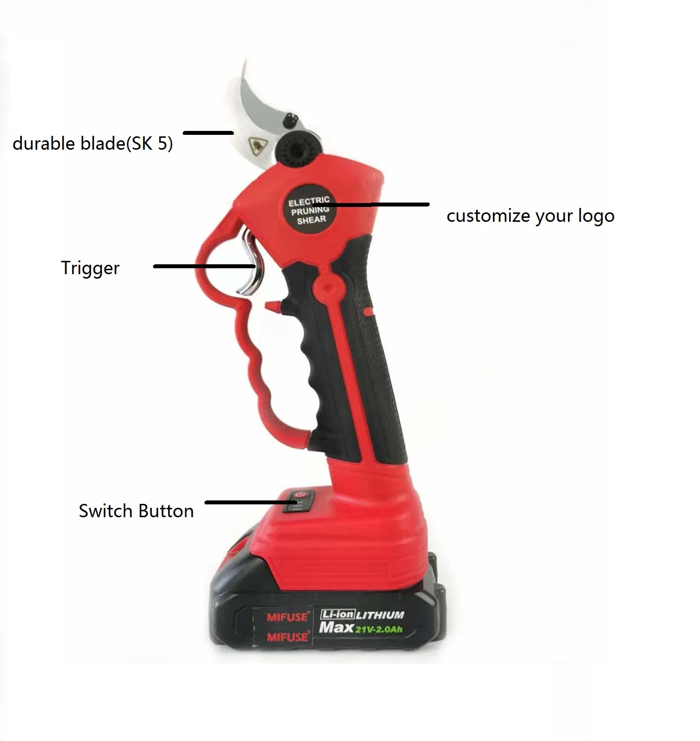 Электрический секатор Mifuse 32 мм, аккумуляторный