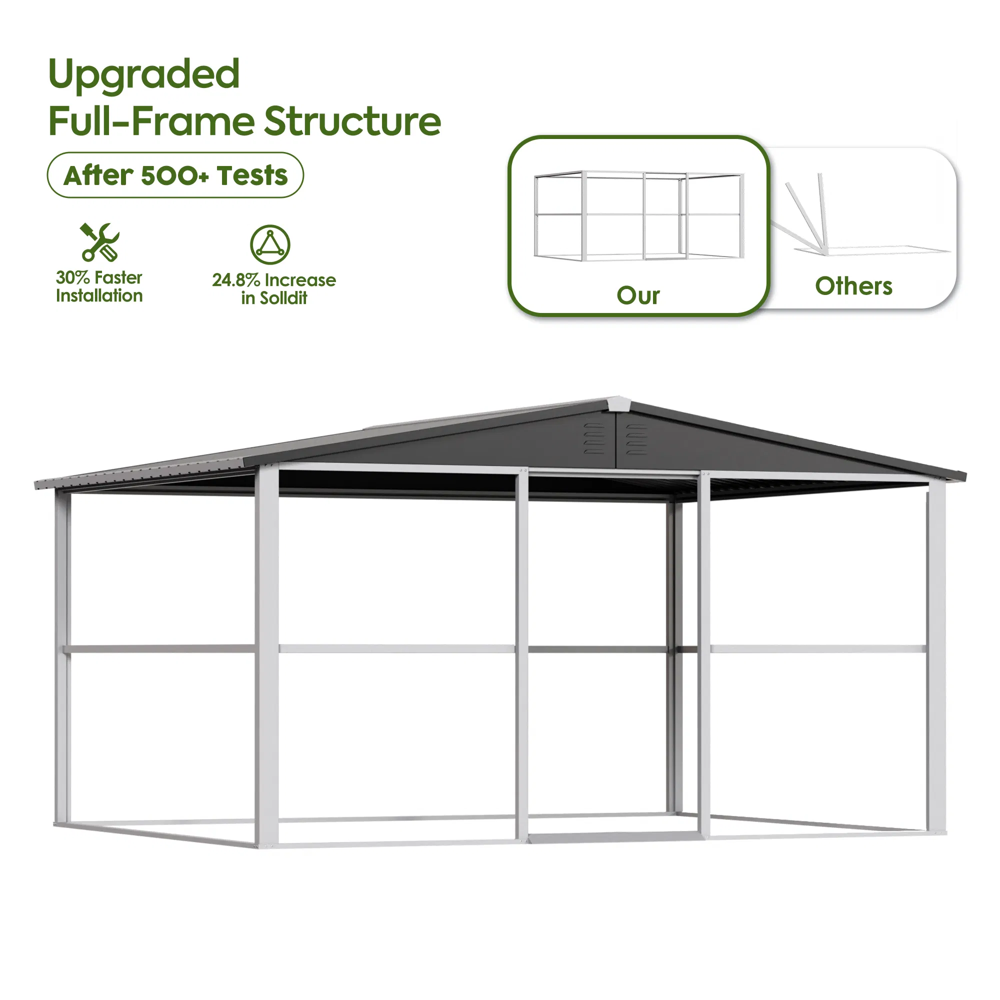Storage Shed Garden House Outdoor Metal Shed Backyard Storage