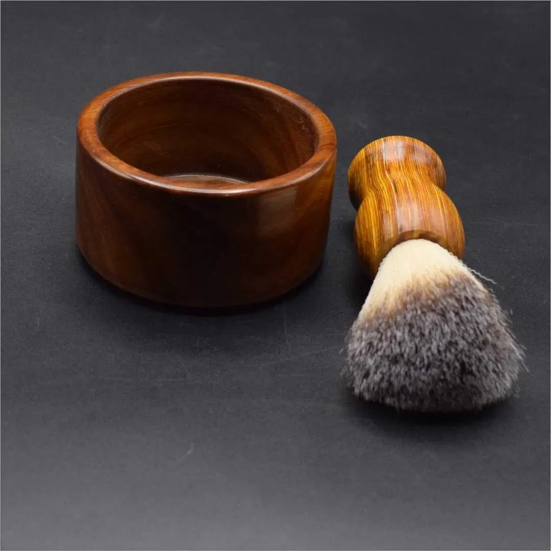 Wooden Beauty Makeup Tools Wooden Bowl Wholesale High Quality Customized Shaving Brush