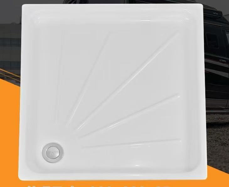 Vacuum Thermoforming RV Plastic Parts RV Shower Room Plastic Floor Plastic Bathroom Floor Drain