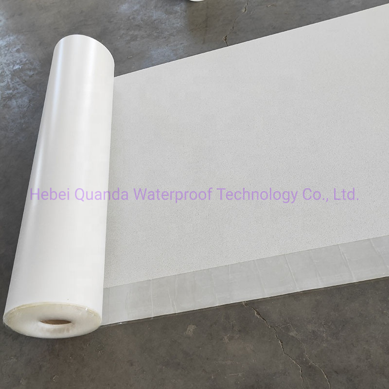 1.2 White Sands Self-Adhesive HDPE Waterproof Membrane Non-Asphalt High Polymer Waterproof Membrane with Sands