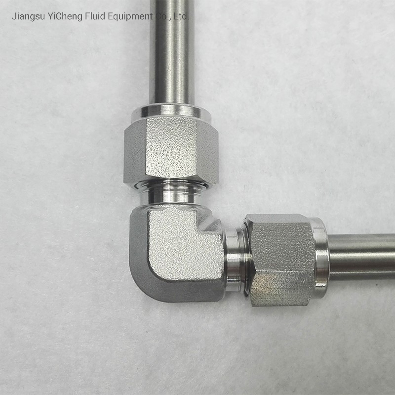 Угловой фитинг Swage-Lok 90° из нержавеющей стали