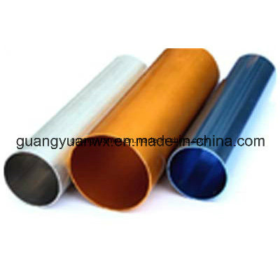 2014 T6/6061 T6 Seamless Anodized Aluminium Pipes/Profile/Tube (WXGY100)