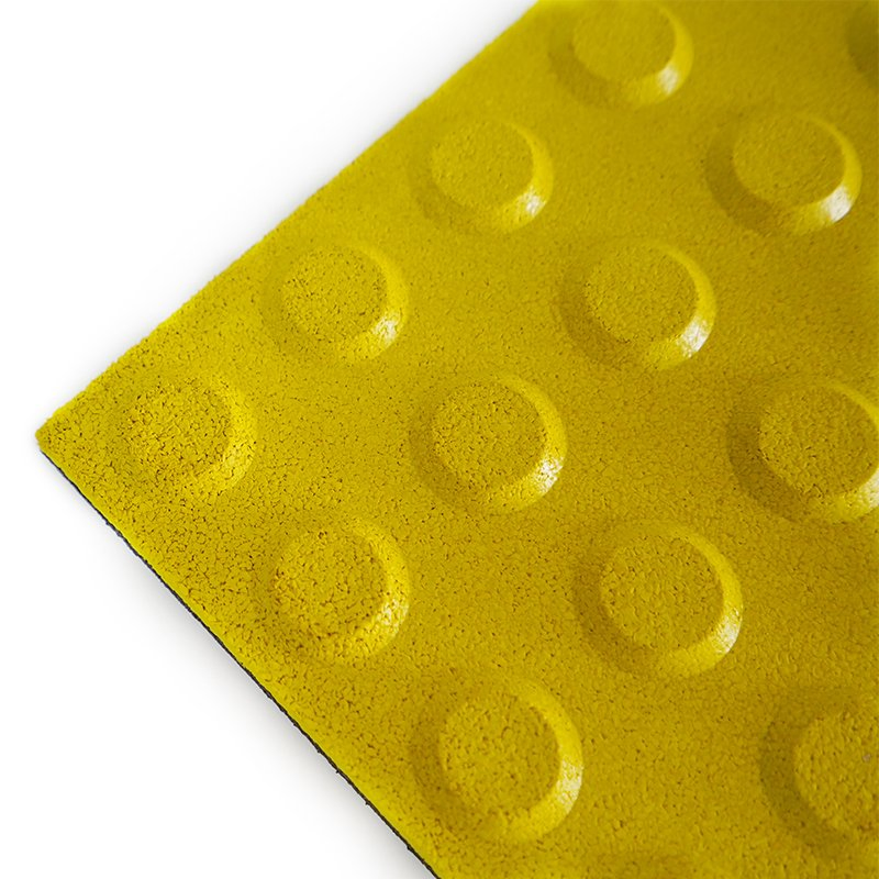 Factory Anti-Slip Wear-Resistant Tactile Floor Tiles for Blind Pathway Rubber Floor for Blind People Blind Tactile Rubber