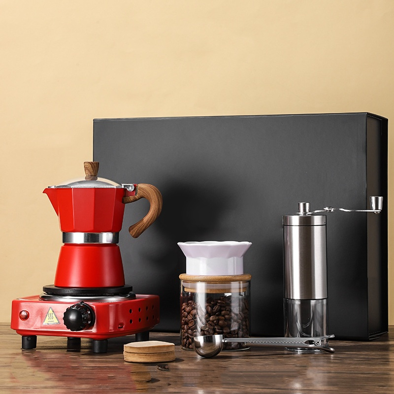 Wholesale Home Hand Brew Coffee Pot Set; Outdoor Hand Grinding Coffee Set