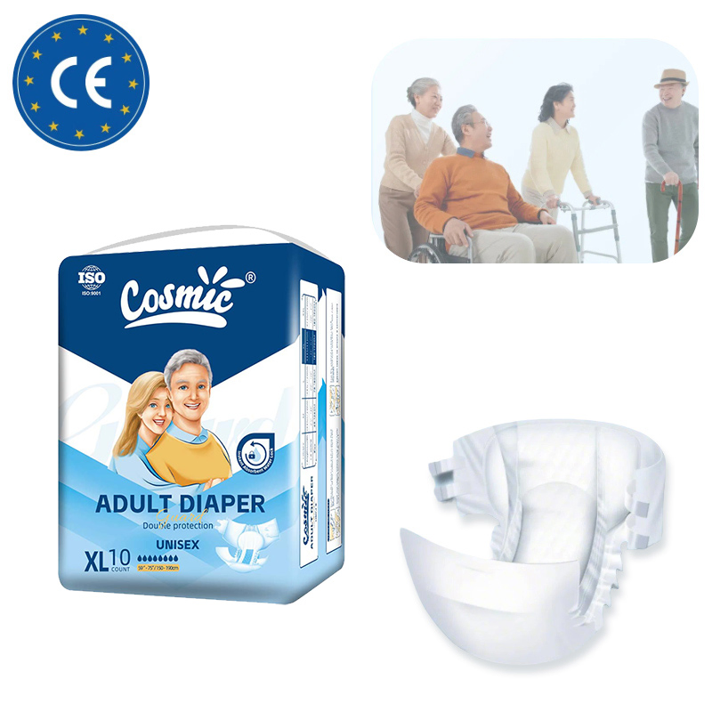 XL OEM 10PCS/Printed Poly Bags Fujian China Bulk Diapers for Cheap Incontinence Diaper Disposable Adult Diaper