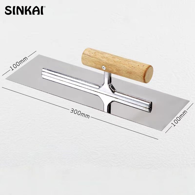 Custom Size DIY Grade Concrete Bricklaying Scraper Carbon Steel Trowel Building with Squared Features OEM Customization