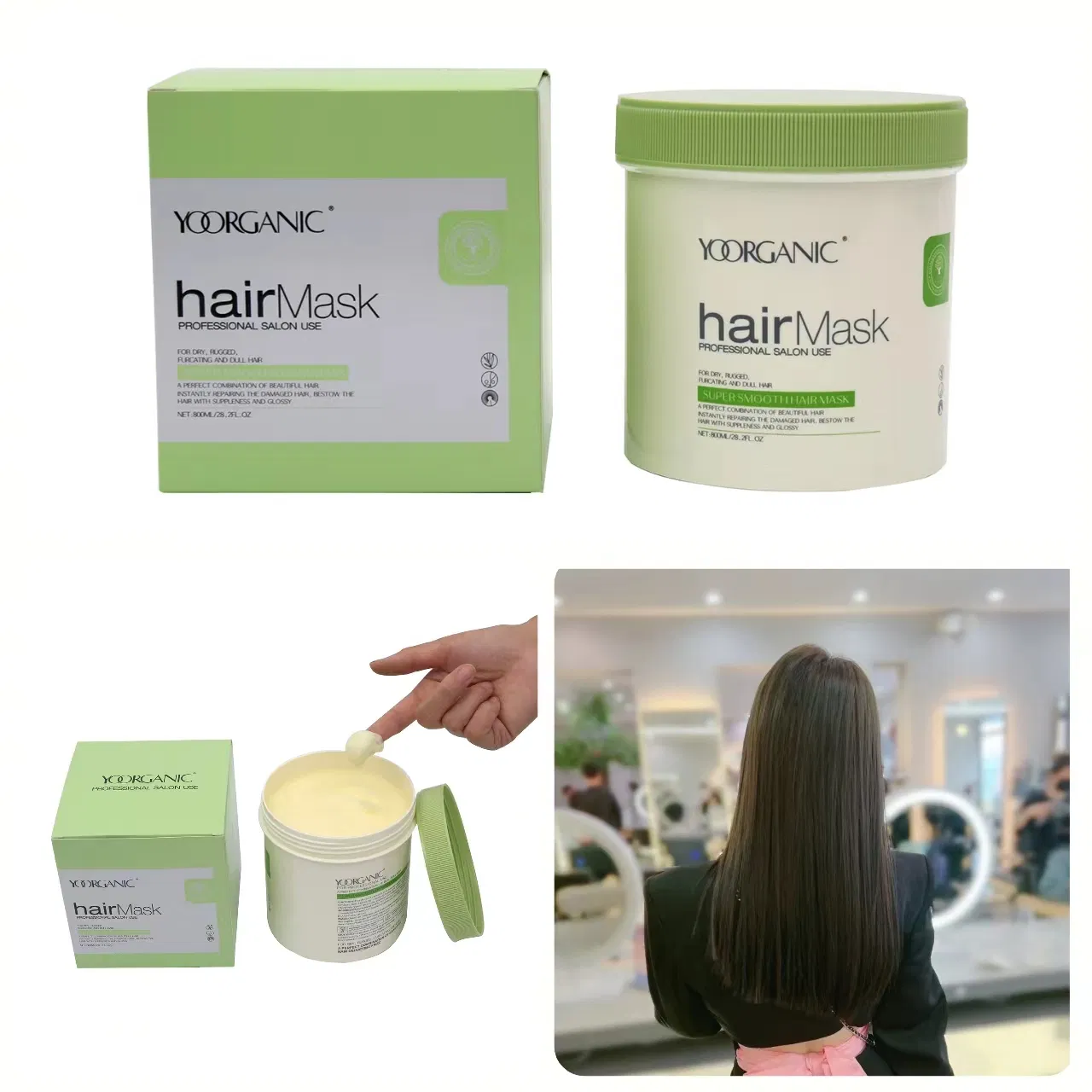 Professional Salon Damage Repaired Hair Care 800ml Keratin Treatment Hair Mask