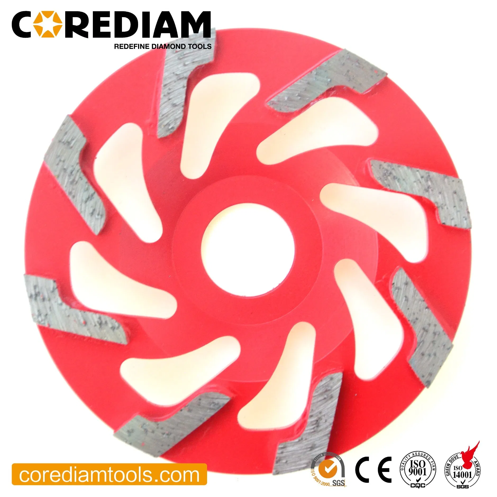 Алмазная чашечная шлифовальная чашка 105мм L-сегмент