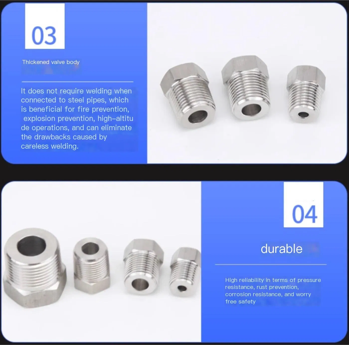 Forged Steel F316 3000# Thread Hex Reducing Bushing