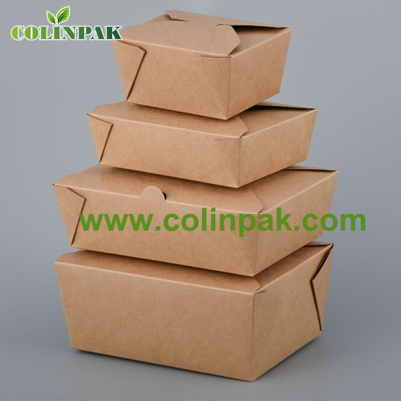 Eco-Friendly Customized Kraft Bio Box Sustainable Food Packaging to Go