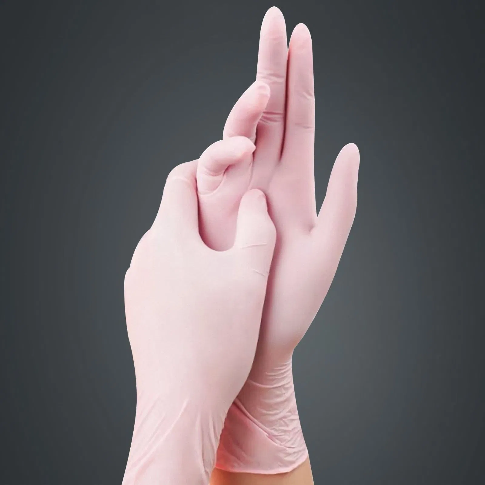 Disposable Gloves: Blue/Pink/Purple/Black/White Disposable Nitrile Glove for Cleaning or Food or Packaging or Industrial