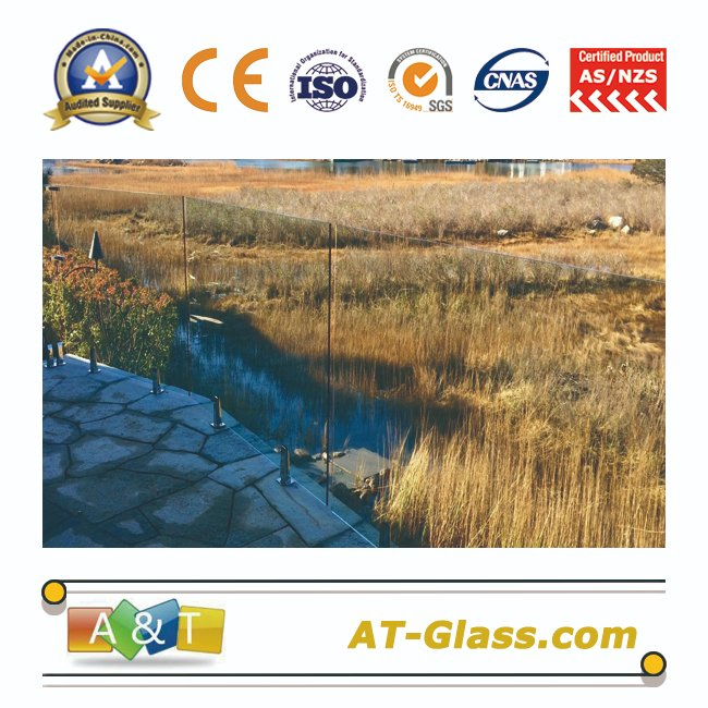 Safety Transparent Toughened Glass with Certificate, for Window, Shower Door Glass