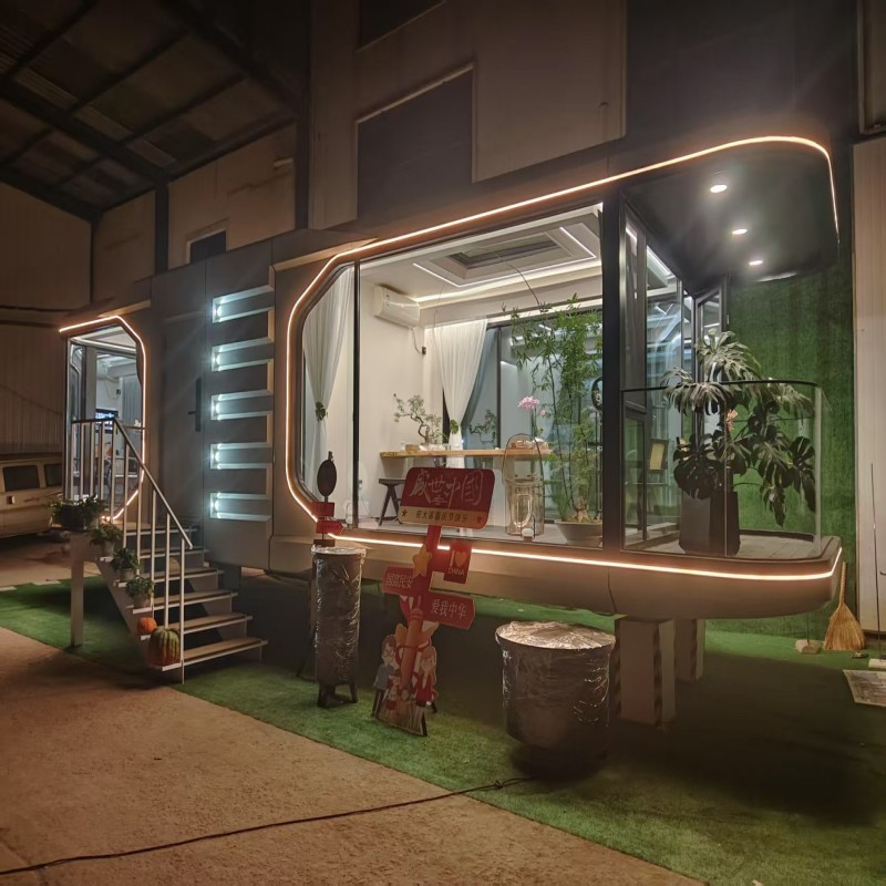 Mobile House Sample Folding Luxury Prefab Space Capsule House