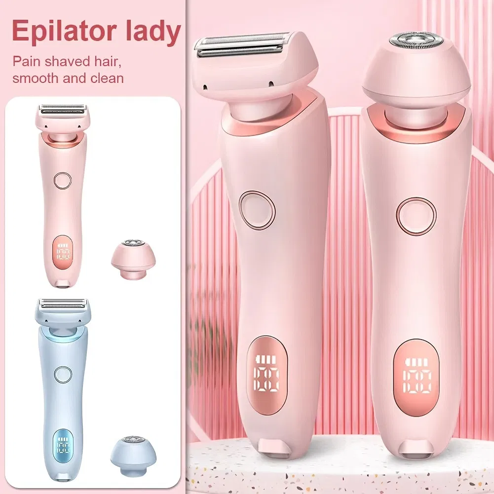 Women Epilator Electric Razor Hair Removal Painless Face Shaver Bikini Hair Trimmer Home Use