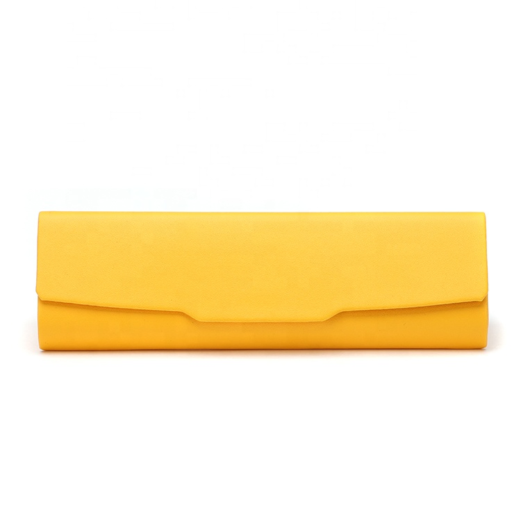 Factory Wholesale Triangle Handmade Sunglasses Folding Box Custom Logo Leather Glasses Case Soft Bag_Algz_1600173