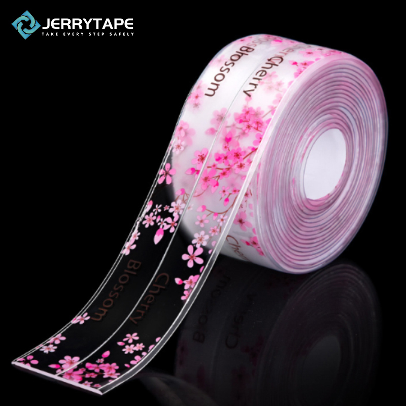 Jerrytape Transparent Printing Caulk Tape, Waterproof Self-Adhesive Sealing Strip, China Supplier