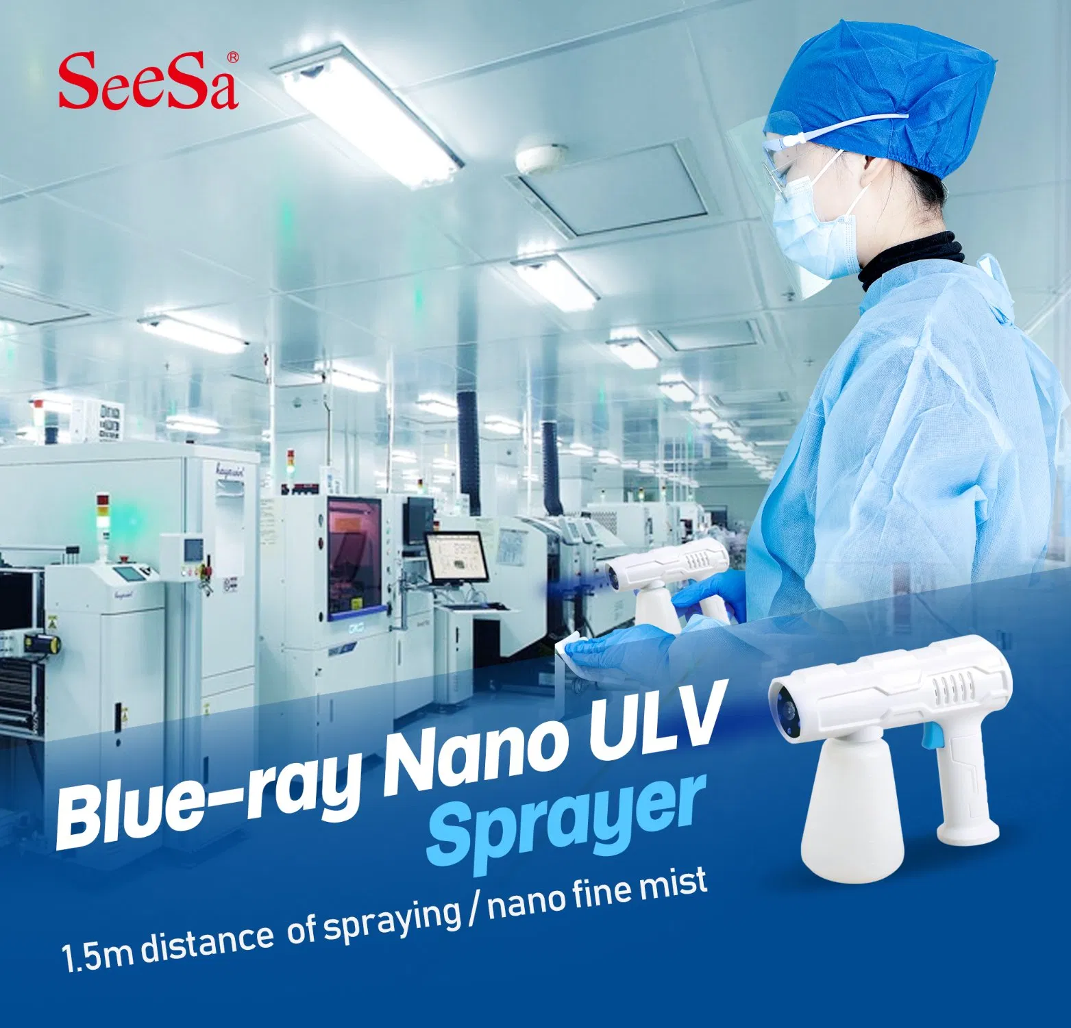 Multifunction Disinfect Blue-Ray Nano Ulv Sprayer (SX-NANO-01)