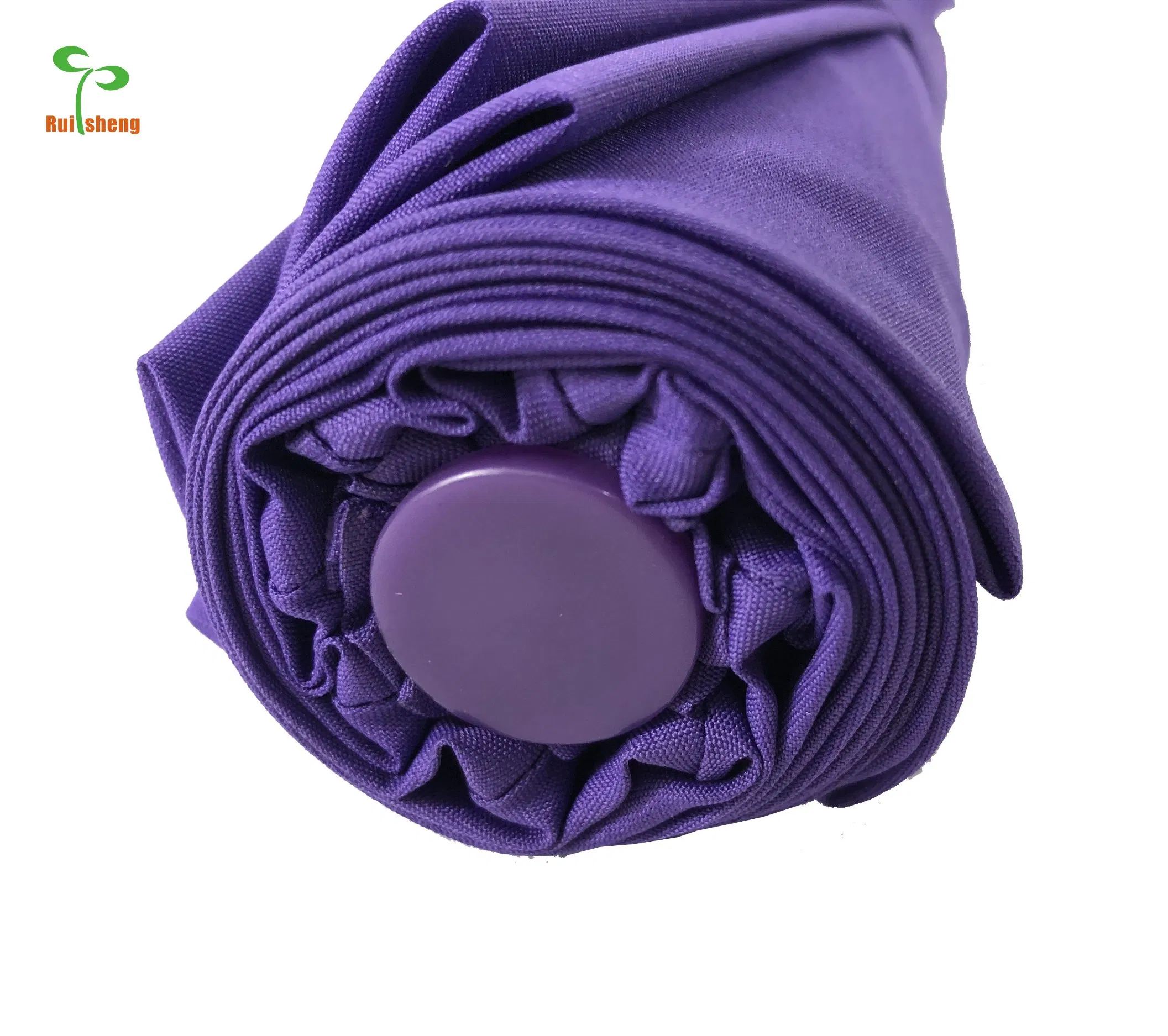 Manual Strong Windproof Travel Canopy Vented 8 Ribs 3 Folding Umbrella