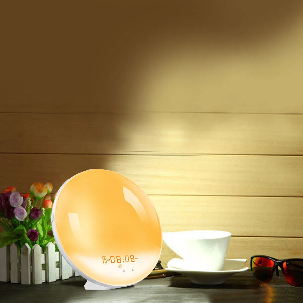 Wake up Light Sunrise Alarm Clock for Kids with Sunrise Simulation 11 Colors 7 Natural Sounds for Bedroom