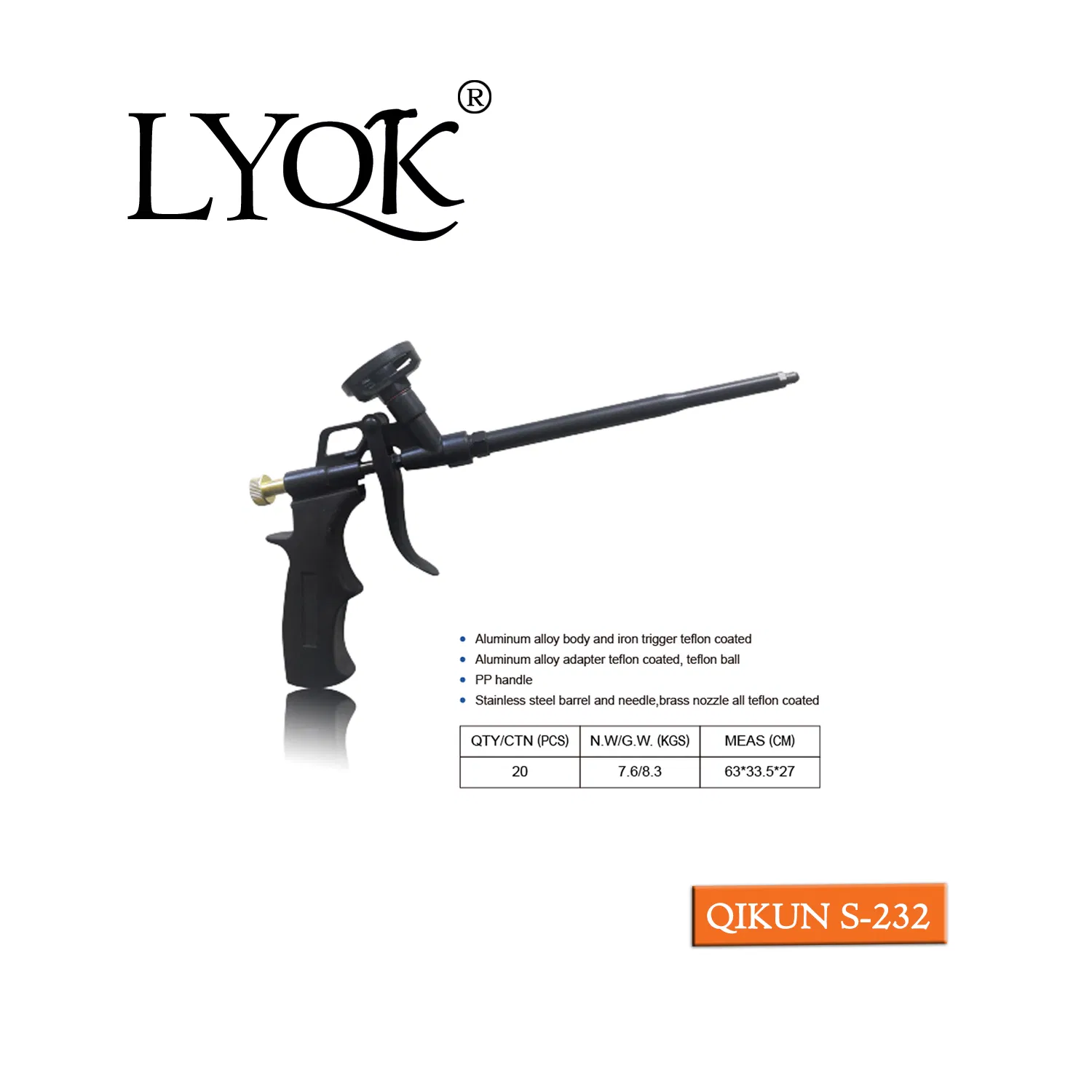 S-227 New Design PU Spray Polyurethane Foam Gun