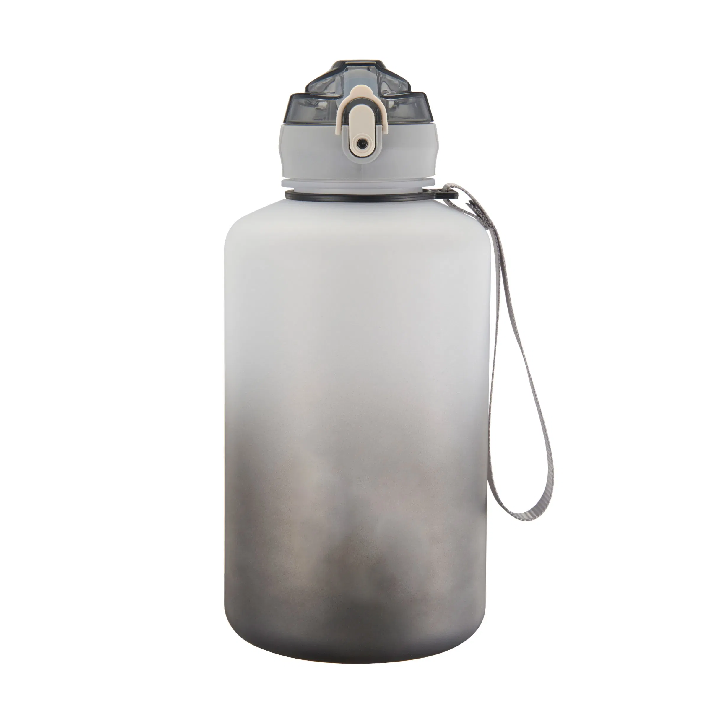 Big Capacity 2000ml Gym Camp Cycling Sports Plastic Water Bottle with Handle