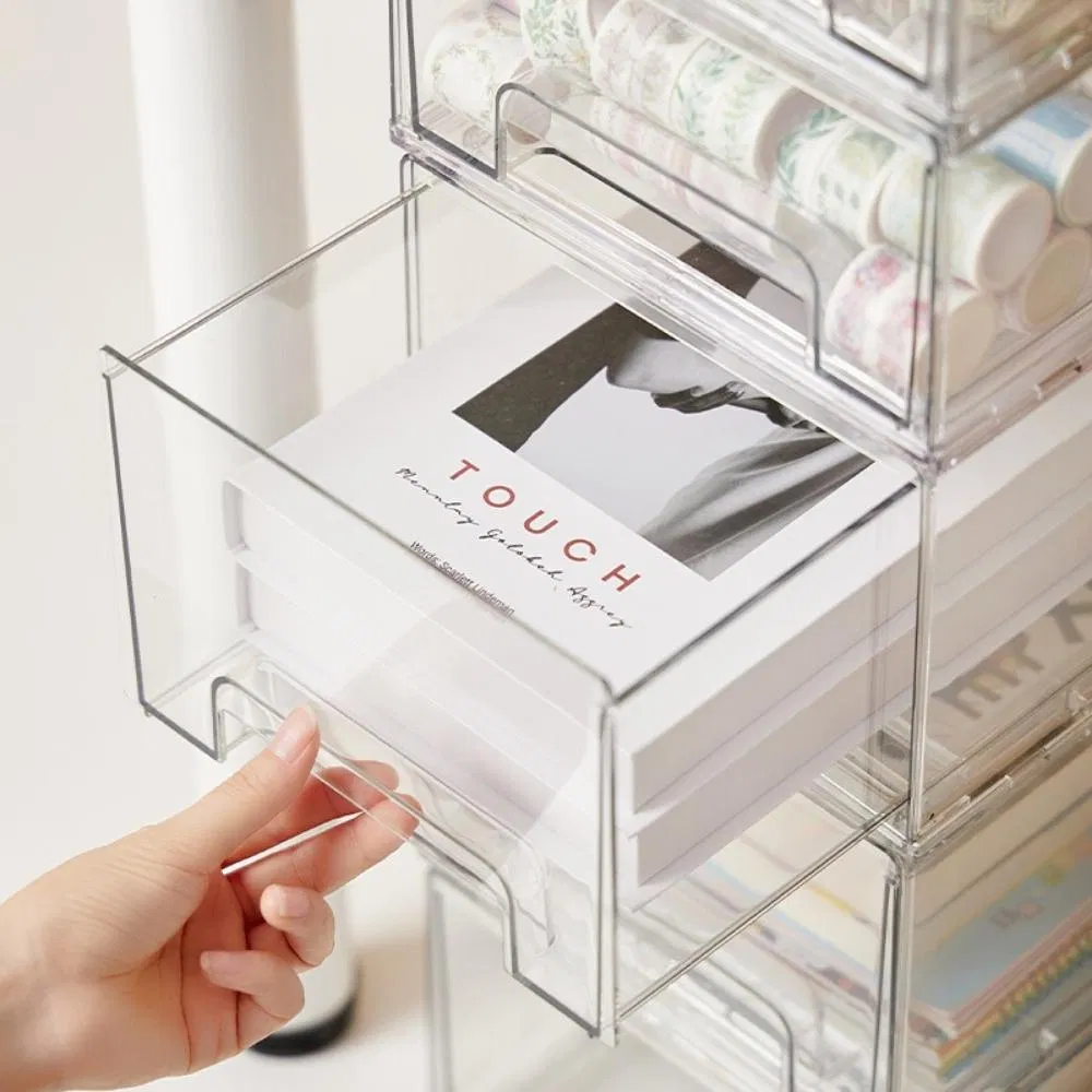 Lipstick Cosmetics Organizer Plastic Storage Box with Drawers Wbb19282