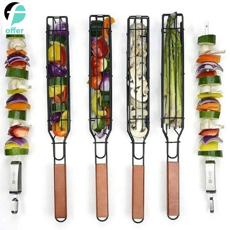 Non-Stick Grilling Basket with Handle