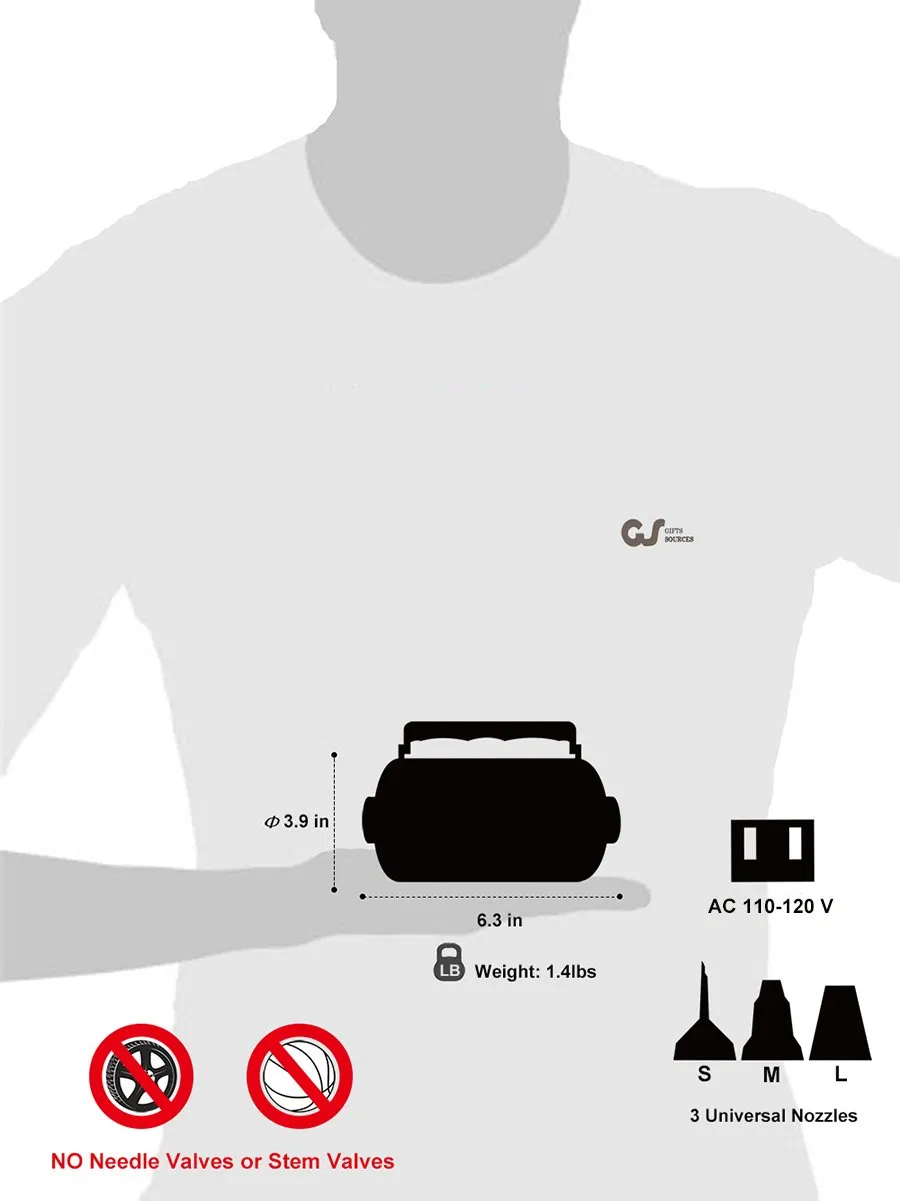 Berserk Inflatable Cushion Boat Swimming Ring Portable Inflator Deflator Pump